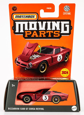 2024 Matchbox Moving Parts #3 Bizzarrini 5300 GT Corsa | ROSSO CORSA RED | FSC