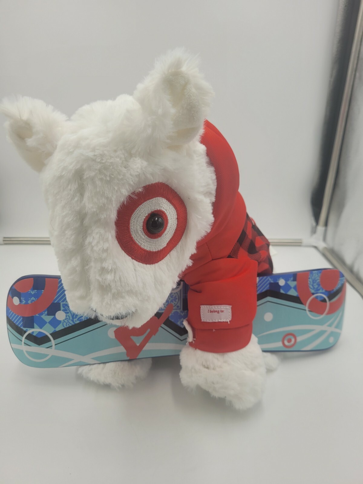 Target Holiday Bullseye 2013 Plush Stuffed Animal Dog Edition 3 Winter Snowboard