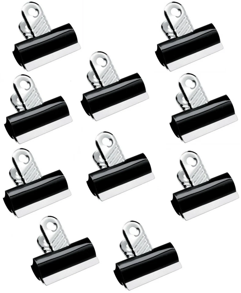 Q CONNECT Q-Connect Bulldog Clips Metal Grip Clip Paper Binding - 10 Pack - Select Size
