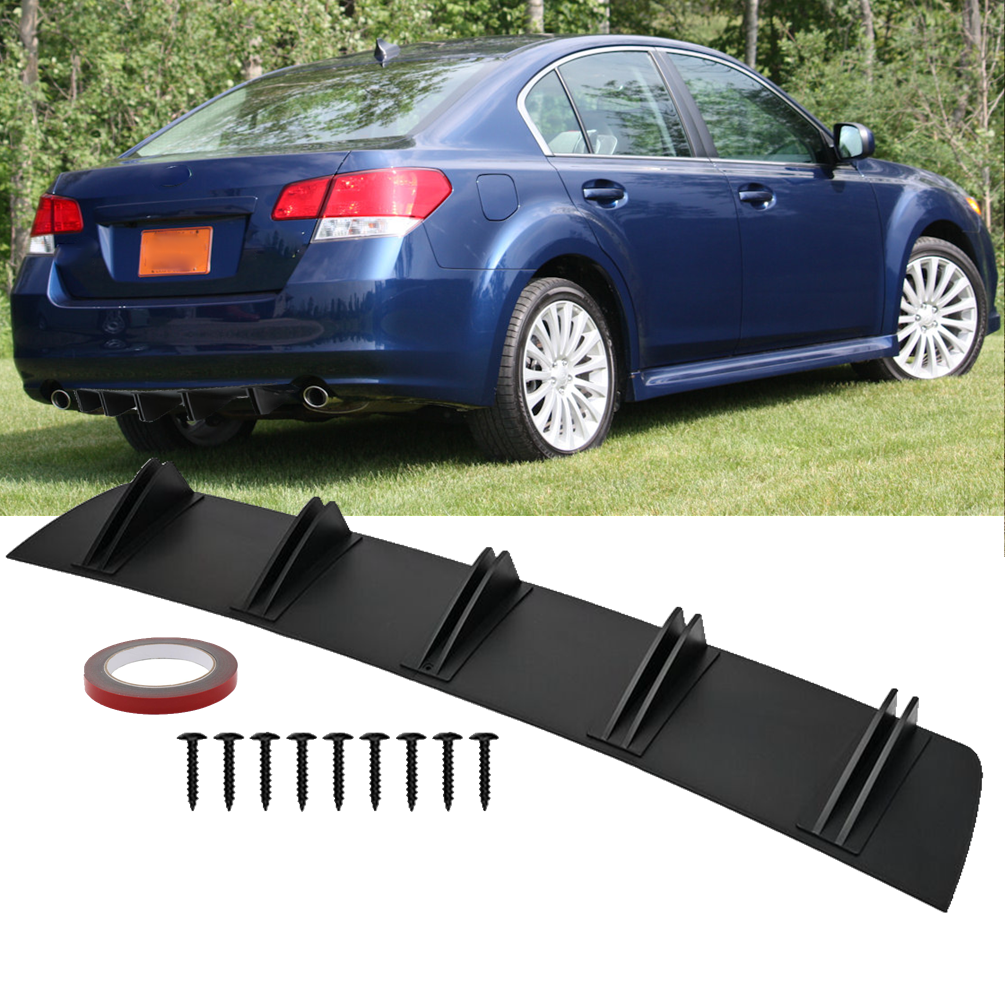 For Subaru Legacy Rear Lower Bumper Diffuser Lip Splitter Shark Fins ...