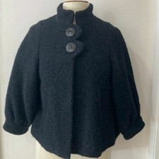 Anthropologie Elevenses Alpaca Mohair Coquette Twee Jacket Coat 40" Chest Xs