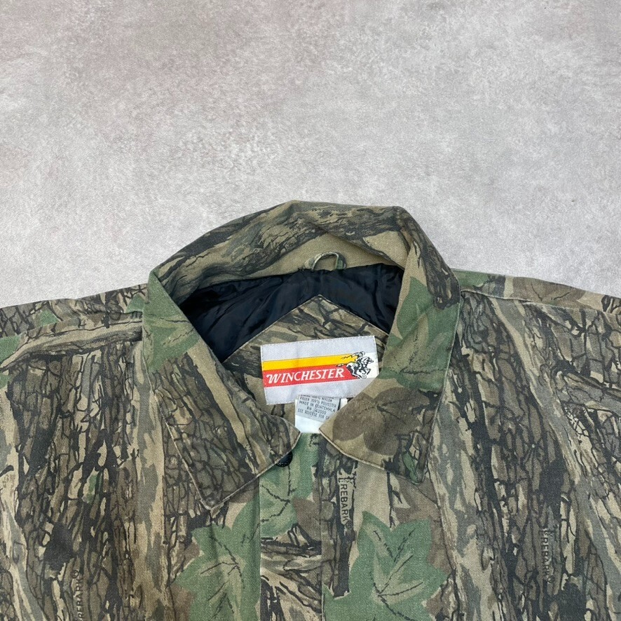 Winchester Rebark Real Tree Jacket Mens 2XL Camo Hunting Bomber Coat, Green image 7