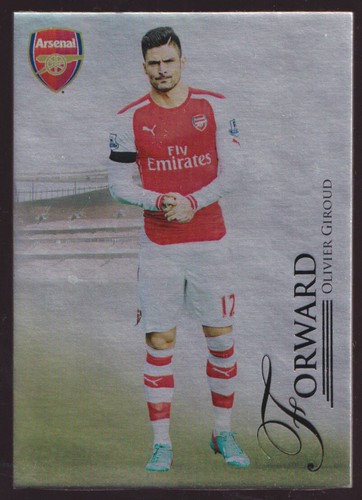 2015 Futera Arsenal Platinum Parallel Olivier Giroud /8 Unique - Bild 1 von 2