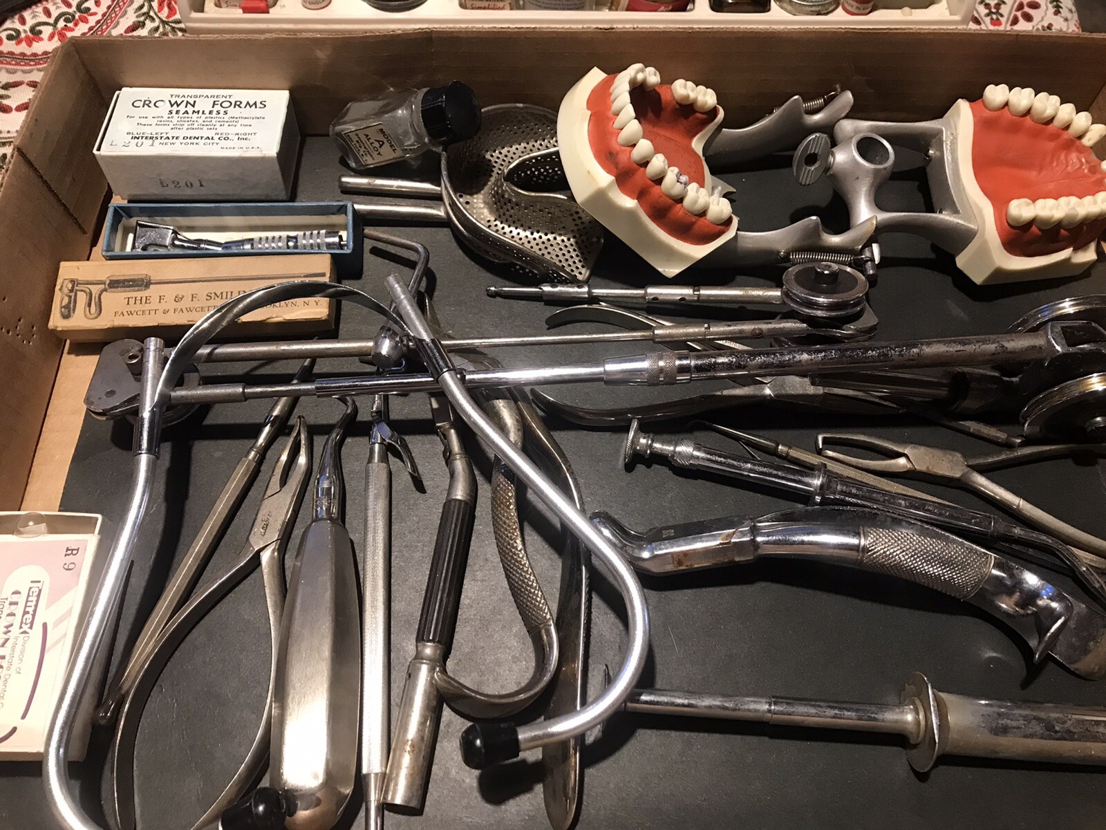 Huge Lot 1 Dental oral surgery Orthodontic instruments tools 1940s