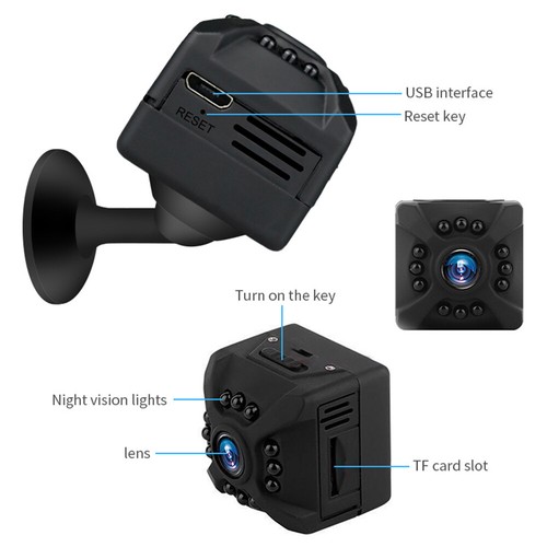1080p Camera 4-32GB Night Infrared Smart Home Remote Loop Video Playback New - Picture 7 of 12
