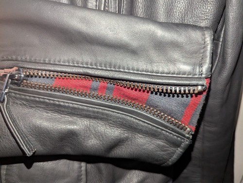 Black Boda Skins Leather Biker Jacket - Medium - Picture 3 of 7