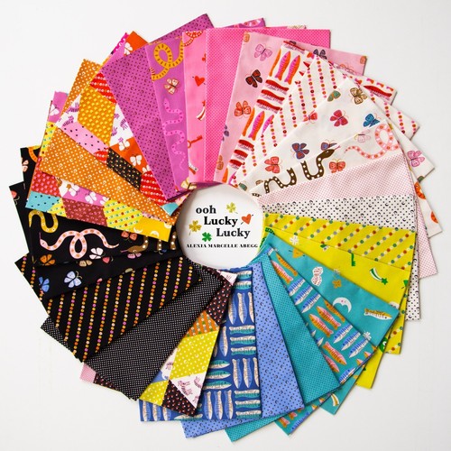 Ooh Lucky Lucky Jelly Roll® RS4112JR Ruby Star Precut 100% cotton fabric quilt - Picture 2 of 4