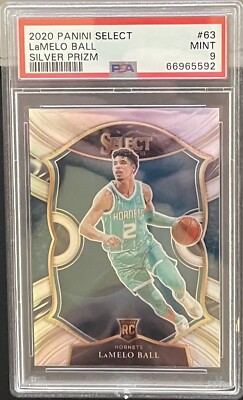 Lamelo Ball 2020 Panini Select Concourse Silver Prizm PSA 9 Mint 