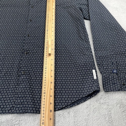 Scotch & Soda Amsterdam Couture Patterned Button-Up Long Sleeve Shirt XL - Picture 3 of 12