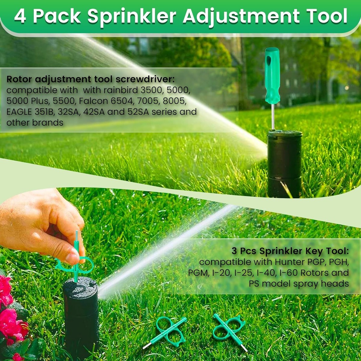 Rain Bird 6504 Sprinkler Heads Adjustments Rain Bird T Bird Rotors: