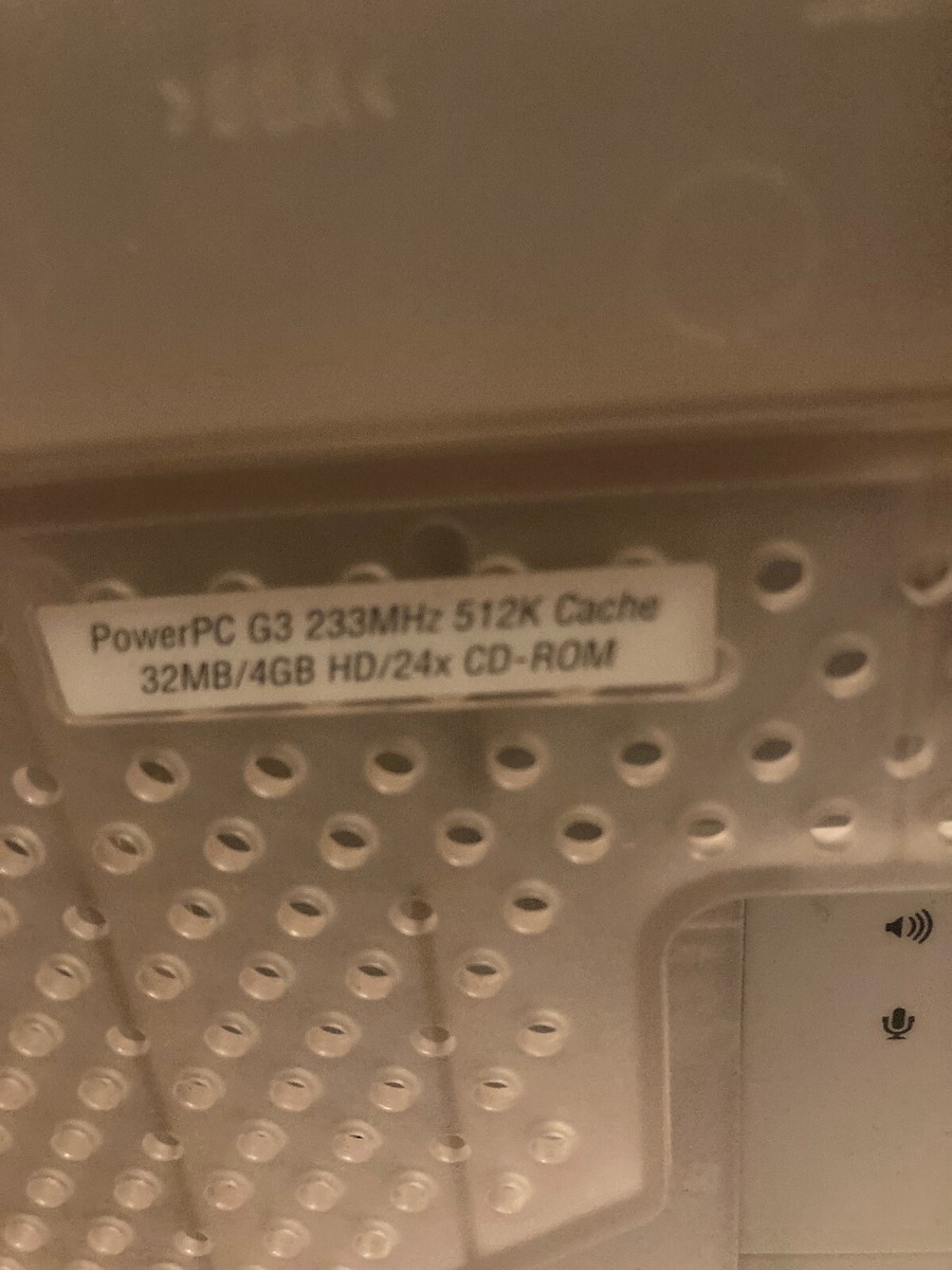 Apple Power Macintosh G3 All-in-One Molar Mac M4787 233 MHz CD