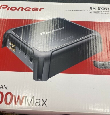 Pioneer GM-DX871 Mono 1600w Class D Subwoofer Amplifier 800w RMS Amp & Remote