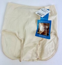Vintage ADONNA S/M 5-7 Super Thin Nylon Blend Brief Panties Ecru NWT