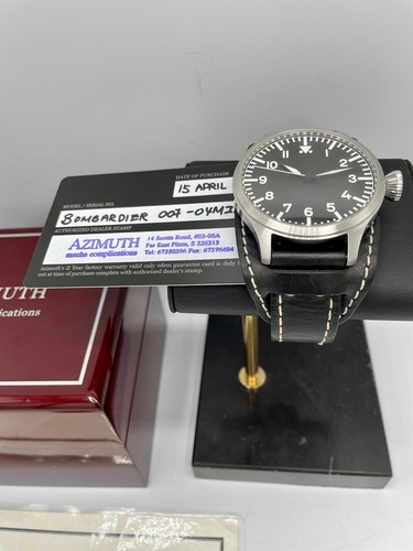 Azimuth Bombardier Limited Edition 007/200 Pieces Swiss Mechanical Calibre St96 - Picture 6 of 12