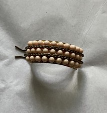 Vintage 1950 s Peach And Bronze Tone Hair Clip Or Ponytail Holder