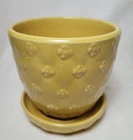Vintage Shawnee Pottery Yellow Flowerpot Planter USA 455