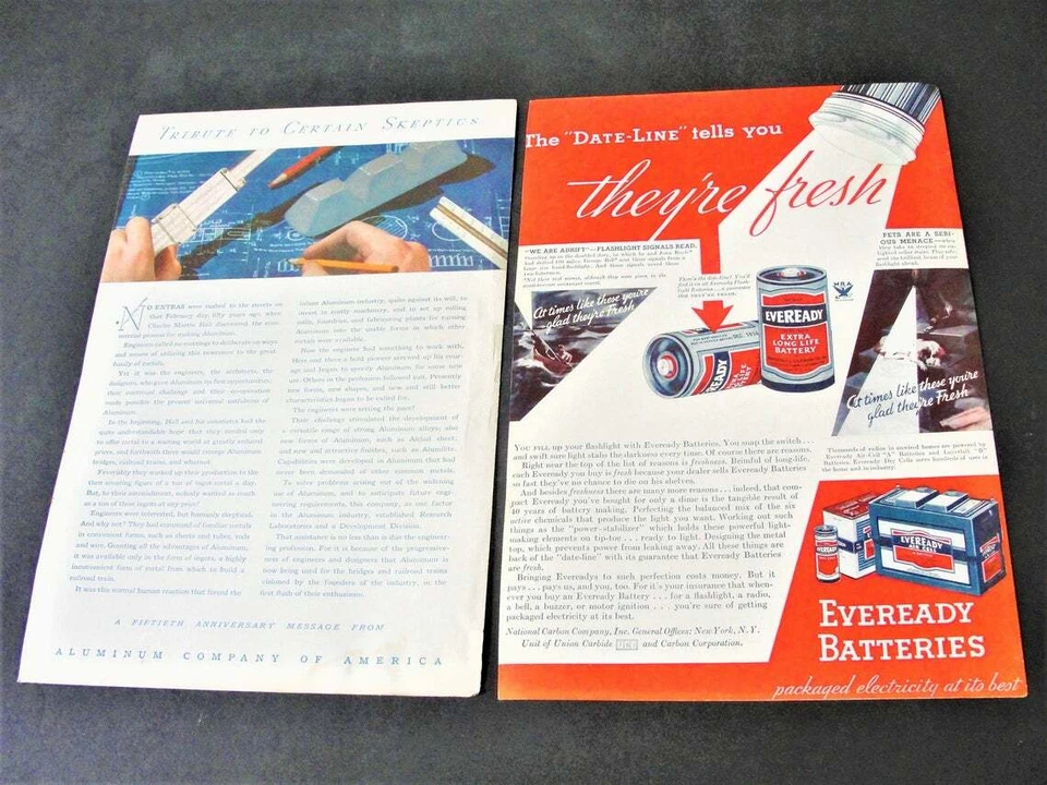 1930s Texaco Fire-Chief Gasoline Texaco- that means Serv. (2) Magazine Page Ads. - Image 2 of 4