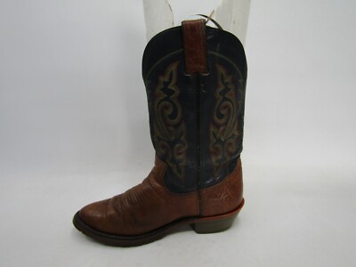 Double H West Gel Ice Mens Size 7 D Brown Black Leather  display picture 1