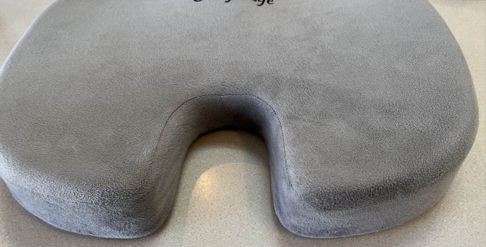 ComfiLife Comfi Life Orthopedic Memory Foam Cushion Seat Coccyx Gray