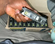 Square D 20 Amp Breakers, single pole, 10 breakers per box