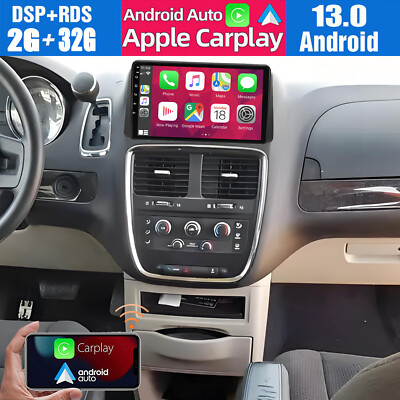 For Dodge Grand Caravan 2011-2020 Android 13 Carplay Car Stereo FM Radio GPS Nav