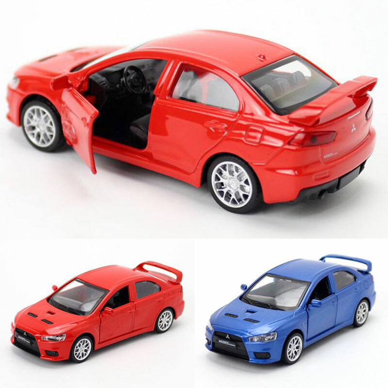 1:41 Mitsubishi Lancer Evolution X Model Car Diecast Toy Vehicle Toys for Kids