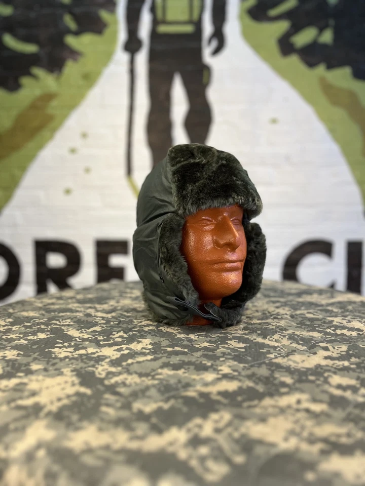 Excellent - Medium - Winter Flyer's Helmet Liner B-9B US Military Air Force Hat - Image 3 of 4