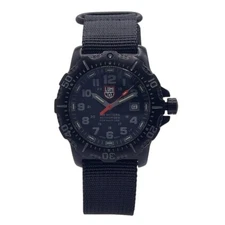 Luminox Navy Seal 45mm Steel Black Dial Nylon Strap Mens Quartz Watch XS.4221.CW