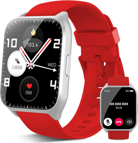 Smart Watch for Men Women(Answer/Make Calls), 1.85" HD Touch Screen Fitness Watc