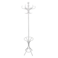 Appendiabiti Antico effetto Antico in Acciaio cm 43x38x180 h Bianco DecHome