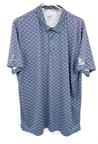Puma, Puma Volition Shirt America Performance Polo Men Size Large Blue Aerie World Cup