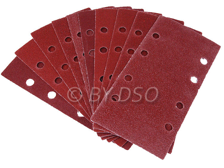 10 x Bergen Vewerk Square Hook & Loop Sanding Discs 40 60 80 120 Grit
