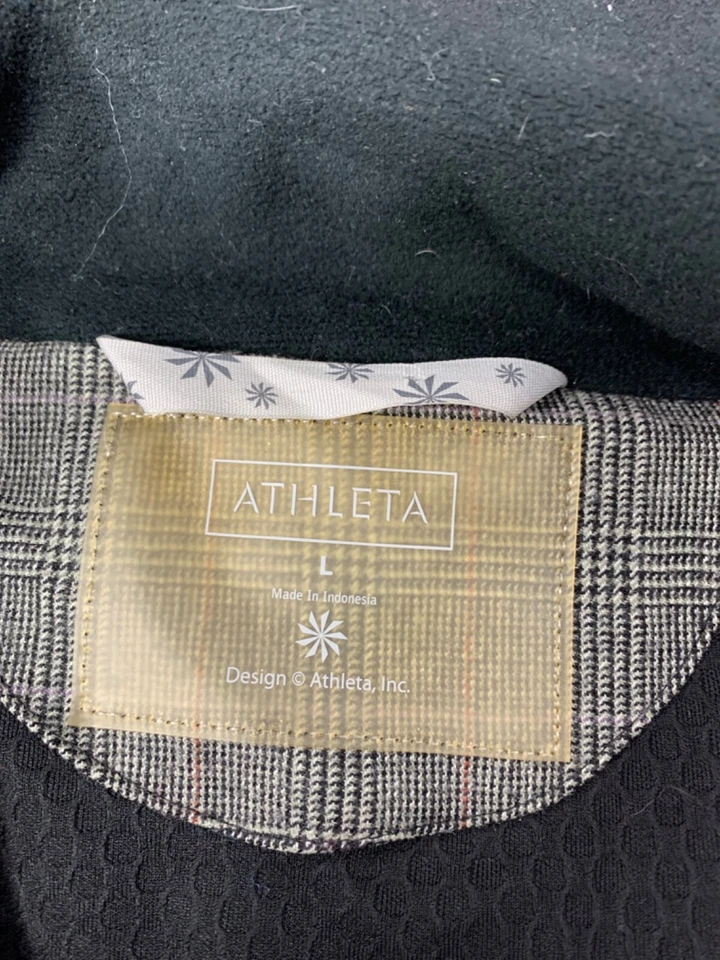 Parka para mujer Athleta abrigo con capucha de piel sintética negro/gris talla grande Foto 4 de 4