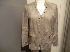 Faux Leather Studded Jacket Size 18