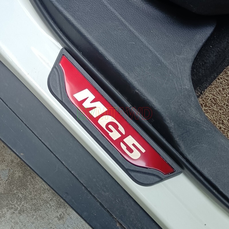 For MG 5 MG5 EV Accessory 2023 Chrome Car Door Sill Scuff Plate ...