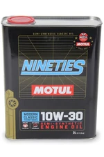 MOTUL USA Motor Oil - Classic Nineties - 10W30 - Semi-Synthetic - 2 L Can - Each