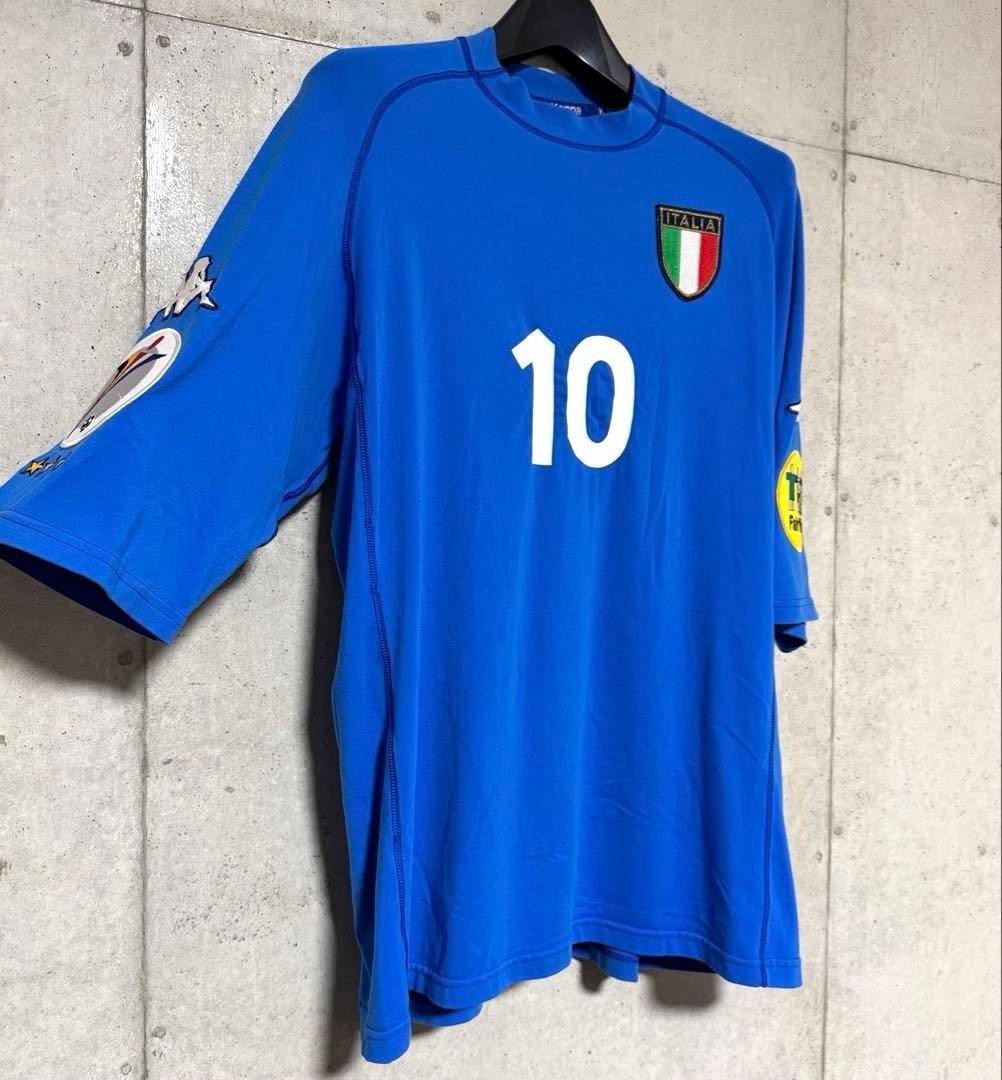 【美品！】EURO2000 イタリア代表 ♯10 デルピエロ【XLサイズ】ホーム Alessandro Del Piero #10 Italy EURO 2000 Home Jersey Full Patch XL