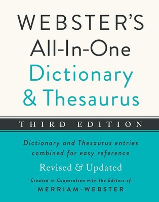 Webster's All-In-One Dictionary and Thesaurus, Third Edition - HARDBACK