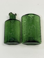 Two Damaged Ki -1 Sun Poison Bottles. 1/2 & 1 OZ.