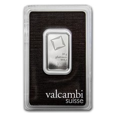 20 gram Platinum Bar - Valcambi (In Assay) 2497.55 per troy oz