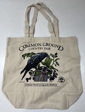 Common Ground Fair Crow And Berries Tote Bag Mofga Organic Farming