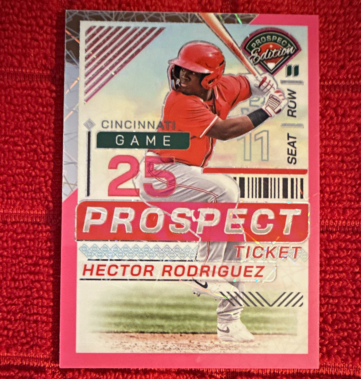 Panini 2024 Prospect Edition Hector Rodriguez #66 Pink Velocity Prizm /79 RC