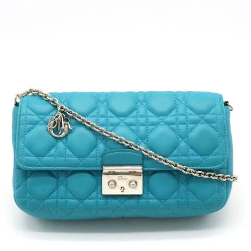 Christian Dior Miss Cannage Neuf Rock Chaîne Portefeuille Pochette Sac Cuir... GZl11z9c
