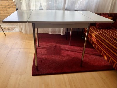 Holztisch Retro Wooden Extend Dining Table (white wooden & Metal)