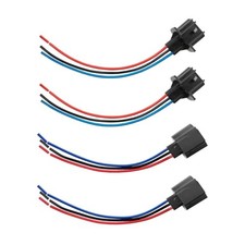 4PCS 9008 H13 Car Headlight Connector, Female Male Socket Adapter 2 Types