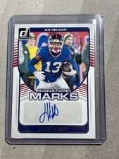 Jalin Hyatt 2024 Panini Donruss Football Signature Marks