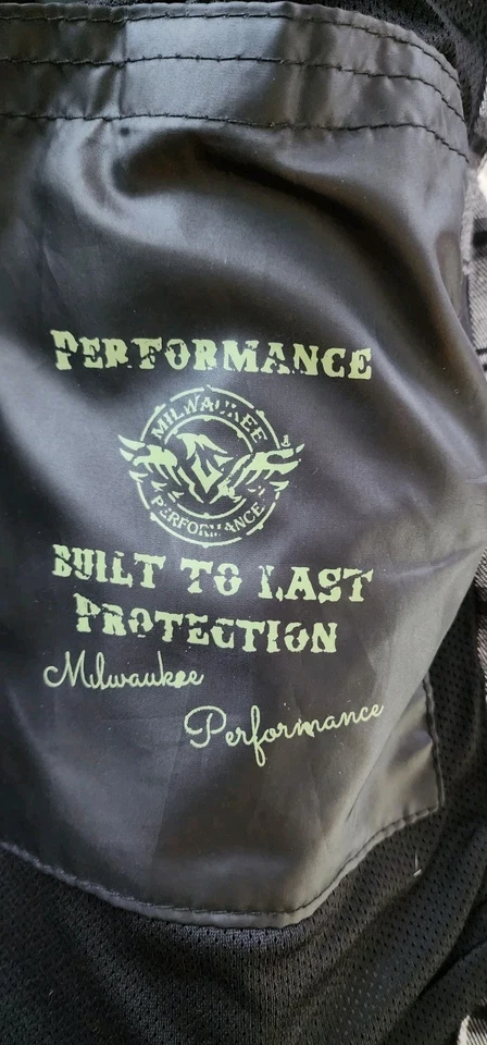 Milwaukee Leather Armored Flannel Biker Shirt w/Kevlar® Liner Men's XL - Image 4 of 4