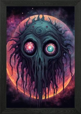 SciFI Cosmic Horror Entity with Gal Gerahmtes Wandbild Poster Leinwanddruck Bild