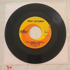 Jimmie Haskell - Sweet September/ The Gunhawk - Capitol 45 RPM Record Jimmie Haskell - Sweet September/ The Gunhawk - Capitol 45 RPM Record