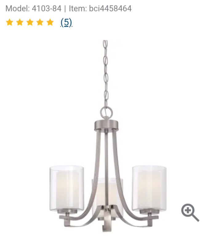 minka-lavery mini chandelier brushed nickel 4103-84